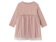 Name It deauville mauve gold hearts tulle dress